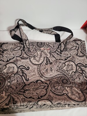 Waverly Boutque Tote Grey And Black #5540 | eBay