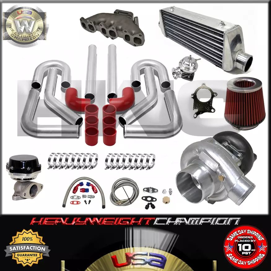 Turbo Kit T3 T4 for GOLF GTI JETTA PASSAT VR6 2.8 12V FMIC PK WG