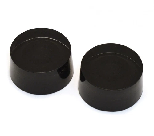 (2) Black Plain Speed Knobs for Gibson® & Guitar/Bass w/CTS Pots PK-3230-023