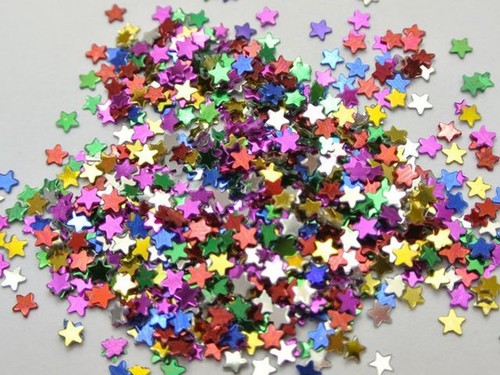 30Gram Mixed Color Metallic Star Sequins Loose Tiny 4mm Nail Art Scrapbook Craft - Picture 4 of 6