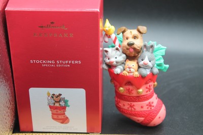 Hallmark Christmas Ornament Stocking Stuffers 2021 dog cat rabbit