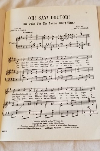 COMIC SONG ALBUM Sheet Music Vintage 1933 Humor Songbook - Picture 6 of 12