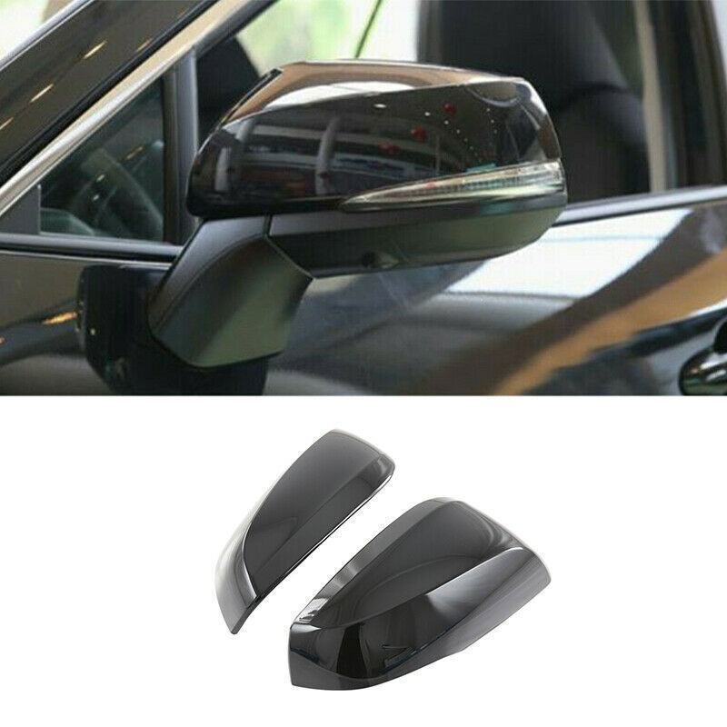 For Toyota Highlander 2020-2022 Glossy Black Side Door Rearview Mirror Cover Cap