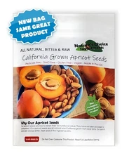 Bitter Apricot Seeds, 1 LB, California Grown, Raw, All Natural