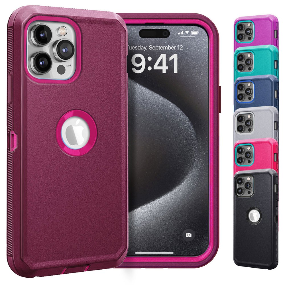 For iPhone 15 Pro Max 14 16 13 12 11 XR Phone Case Heavy Duty Shockproof Cover