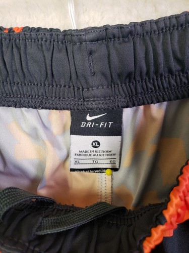 Nike Boys Shorts Extra Large Orange Polyester Drawstring Pocket Activewear - Picture 17 of 19