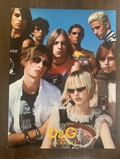 DOLCE & GABBANA Eyeglasses Poster Store Display Cardboard Countertop Stand 2001