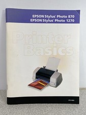 Epson Stylus Photo 870 1270 Operators Manual Printer Basics