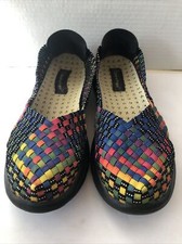 Barestraps Womens Rainbow Round Toe Comfort Slip On Shoes Size US 8.5
