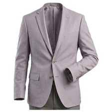 Banana Republic Blazer Men 44L Gray Marzotto Italian Fabric Sport Coat