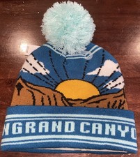 National Parks Grand Canyon Beanie Knit Pom Hat Ski Snow Outdoors