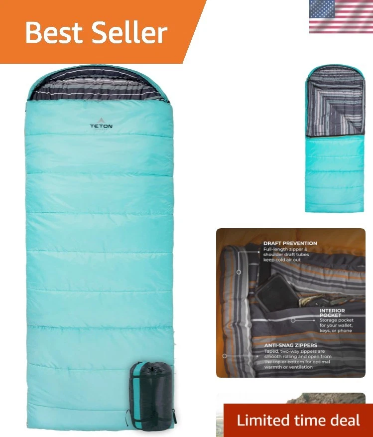 Teton Celsius Regular, 25F, 20F, 0F Degree Sleeping Bags, All Weather Bag for...