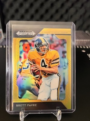 Panini 2019 Prizm Draft Picks Brett Favre Gold Prizm Jersey Match 4/10 #16 