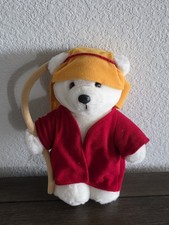 Vintage 1987 Dakin White Teddy Bear Shepherd Christmas Stuffed Plush