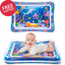 Tummy Time Water Mat  Inflatable Tummy Time Water Play Mat for Babies, Infants an