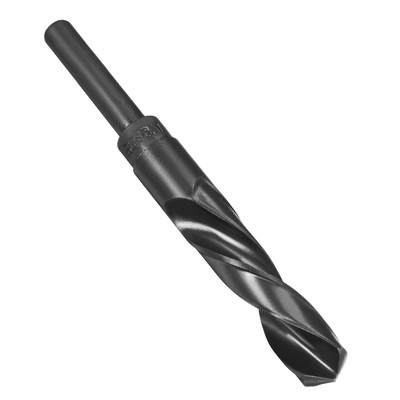 Reduced Shank Drill Bit 18.5mm HSS 9341 Black Oxide w 1/2'' Straight Shank