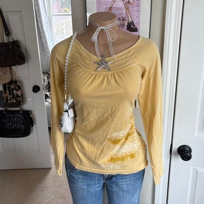 y2k Style & co Women's Yellow Shirt