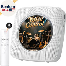 CD Player Portable Bluetooth: Offline Voice Control CD Players for Home with Rem