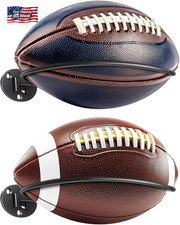 Kevenal 2 Packs Football Room D cor, Wall Mount Football Holder Football Display