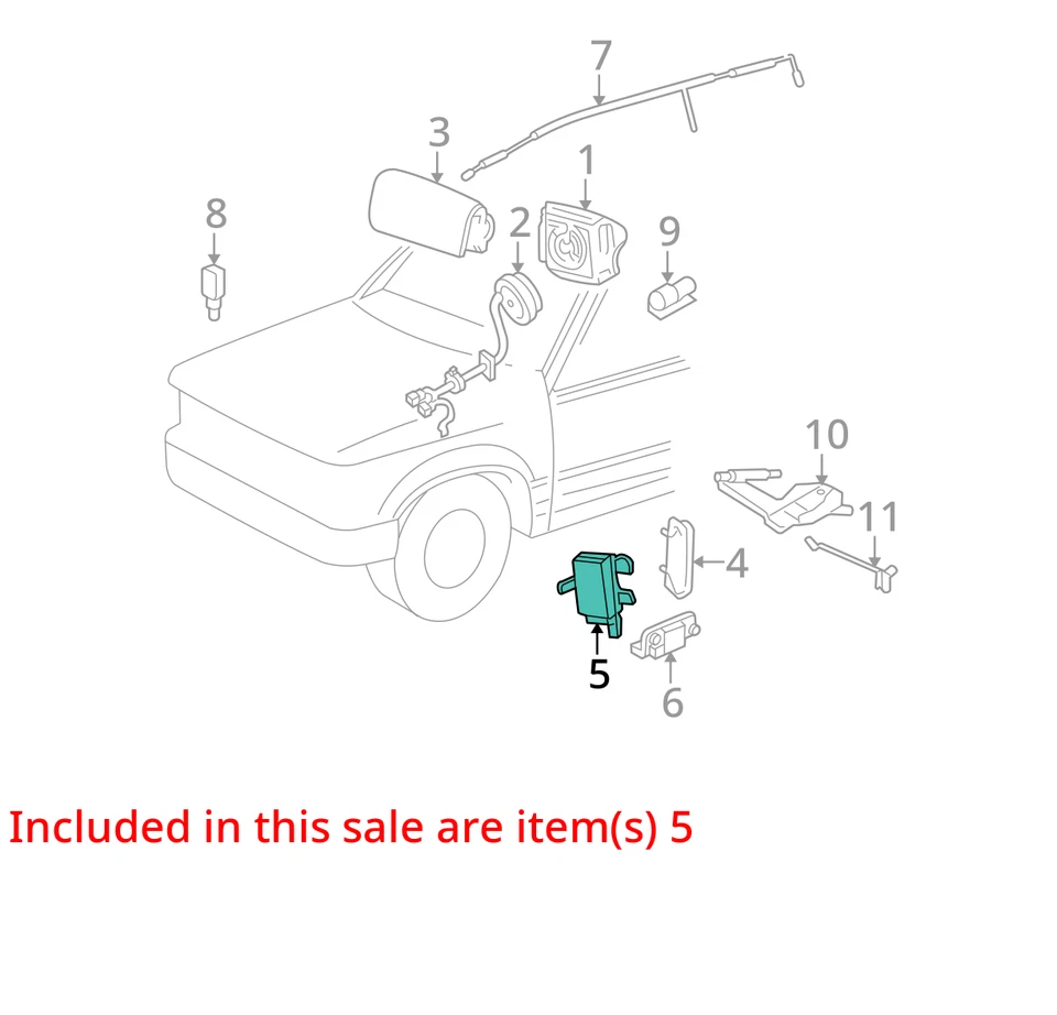 Unidad de módulo de control de bolsa de aire Ford Escape 2006 2007 OEM Foto 4 de 4