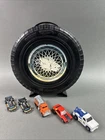 Vtg Hot Wheels Redlines Orig 12 Car Rally Case 1967 Black Car Carrier + 5 Cars