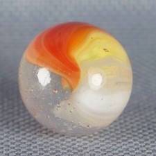 Vintage Marble: NM 21/32 Master Made Clear Base Patch -One Killer Old Mib