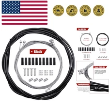 4 Pack Bike Brake Cable for Bicycles Universal Mountain Bicycle Shift Cable K...