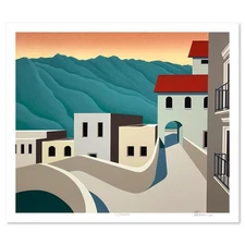 William Schlesinger (d.2011) "Overpass" Hand Signed Limited Edition Serigraph