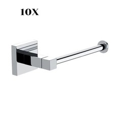 Stainless Steel Toilet Paper Holder Wall Mounted Toilet Roll Square Chrome Hold