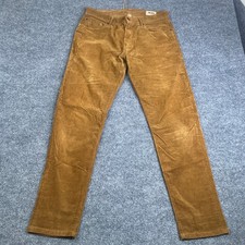 Todd Snyder Mens Stretch Corduroy Pants Tobacco Brown Italian Fabric 30x32 Slim