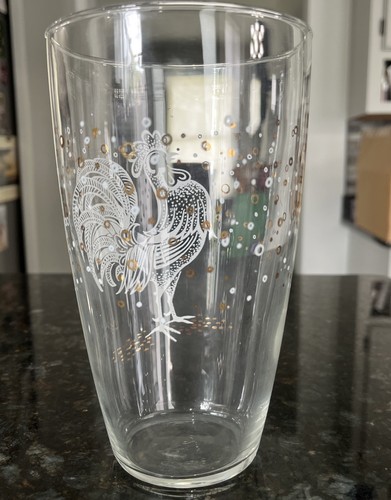 Libbey Chanticleer Rooster Cocktail Decanter MCM Barware Clear Glass - Picture 3 of 5