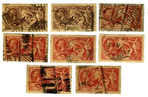 Great Britain, Scott #222-223- Britannia Rule the Waves - used examples