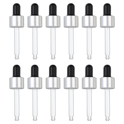 12 Pcs Aluminum Glass Dropper Closure Top for 15ml(1/2oz) Bottle ...