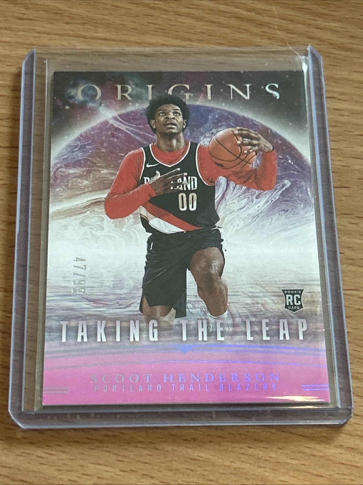 2023-24 Panini Origins - Taking the Leap Scoot Henderson #24 Pink /99 (RC)