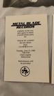 vintage Metal Blade Records album release party invites — photo 2