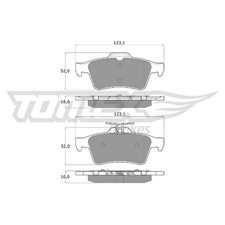 Satz Bremsbeläge Bremsklötze hinten für Ford C-MAX DM2 Focus 2 DA DB 3 | 2419