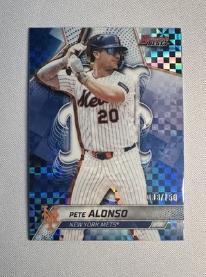 2025 Bowman's Best Pete Alonso #51 Blue X-Fractor /150 Mets