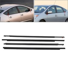 Guarnizione Finestrino Finestra 4 Pezzi Per Toyota Prius 2004-2009 Nero