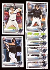 2021 Bowman Draft - MIAMI MARLINS Team Set 
