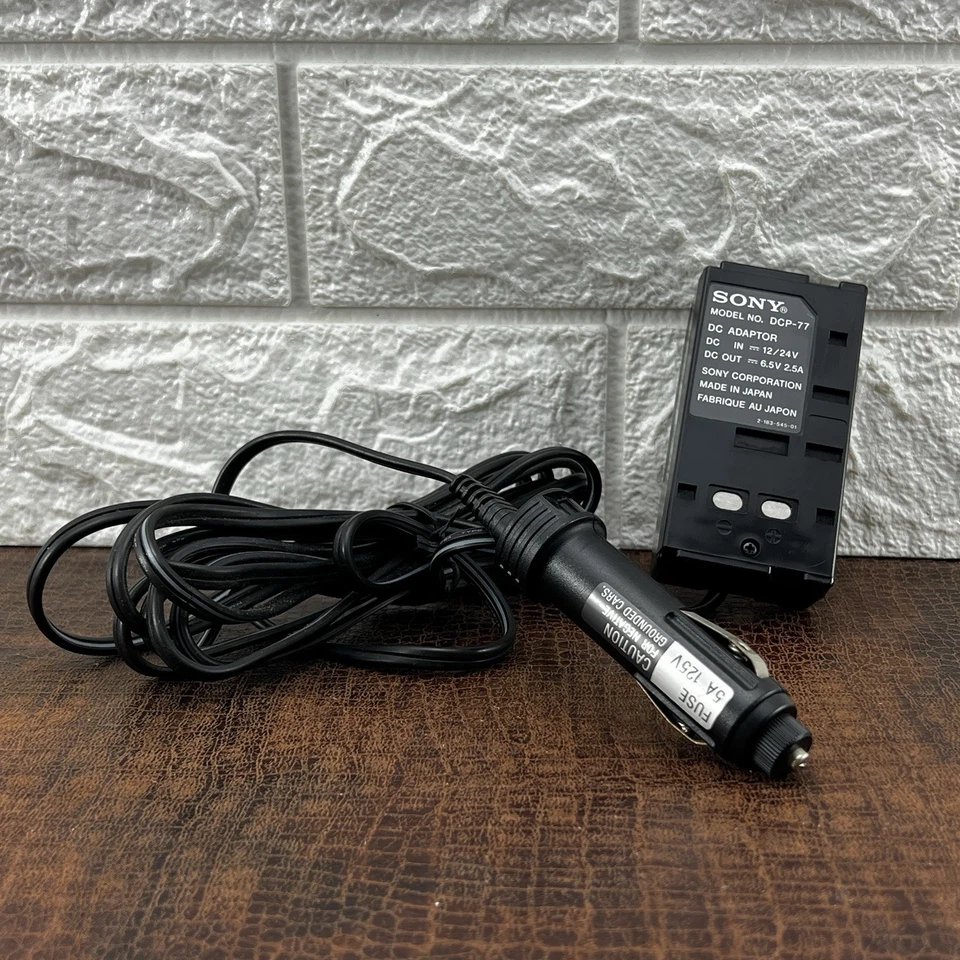 Original Sony DCP-77 DC Car Battery Power Adapter Video8 Hi8 Digital8 Camcorder - Image 2 of 4