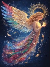 Diamond Painting Kits for Adults, Starry Angel 5D Diamond Art Kits Full Drill...