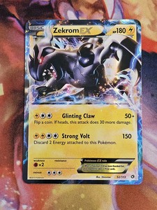 Pokemon TCG English Card Legendary Treasures Zekrom EX Holo Rare 52/113