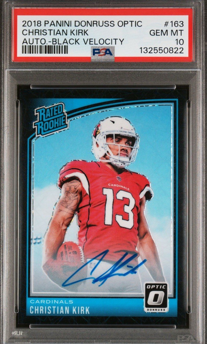 Christian Kirk Panini Donruss Optic #163 Autograph-Black Velocity