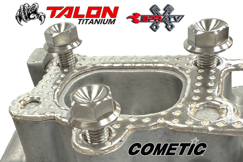 Cometic Manifold Exhaust Gasket Seal TITANIUM Bolts Polaris RZR XP 1000 3610184 - Foto 6 di 24