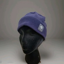 Columbia Omni Heat Hat Cap Beanie Men Size S/M Blue Fleece Winter Ski Hike Climb