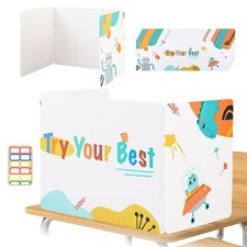 12 PCS Desk Dividers Students Cardboard Privacy Folders Shield Boards Teacher