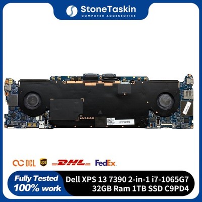 For Dell XPS 13 7390 2-in-1 Motherboard Intel i7-1065G7 32GB Ram 1TB SSD C9PD4