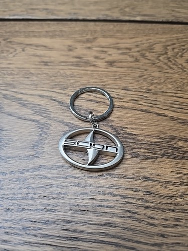 Scion Logo Keychain OEM Silver Oval Metal Key Ring Unused | eBay