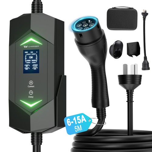 VEVOR Level 2 Tesla Charger - 32A, 240V, 25 ft Cable, LCD