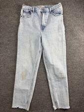 Abercrombie  Fitch Jeans Womens 31 Light Wash 90s Straight Ultra High Rise